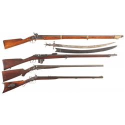 Four Antique Long Guns