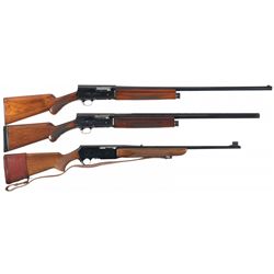 Three Belgian Browning Shotguns