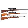 Image 1 : Three Scoped Winchester Bolt Action Rifles