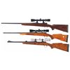 Image 2 : Three Scoped Winchester Bolt Action Rifles