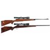 Image 1 : Two Scoped Left Hand Bolt Action Rifles