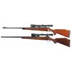 Image 2 : Two Scoped Left Hand Bolt Action Rifles