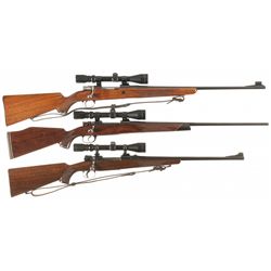 Three Bolt Action Rifles