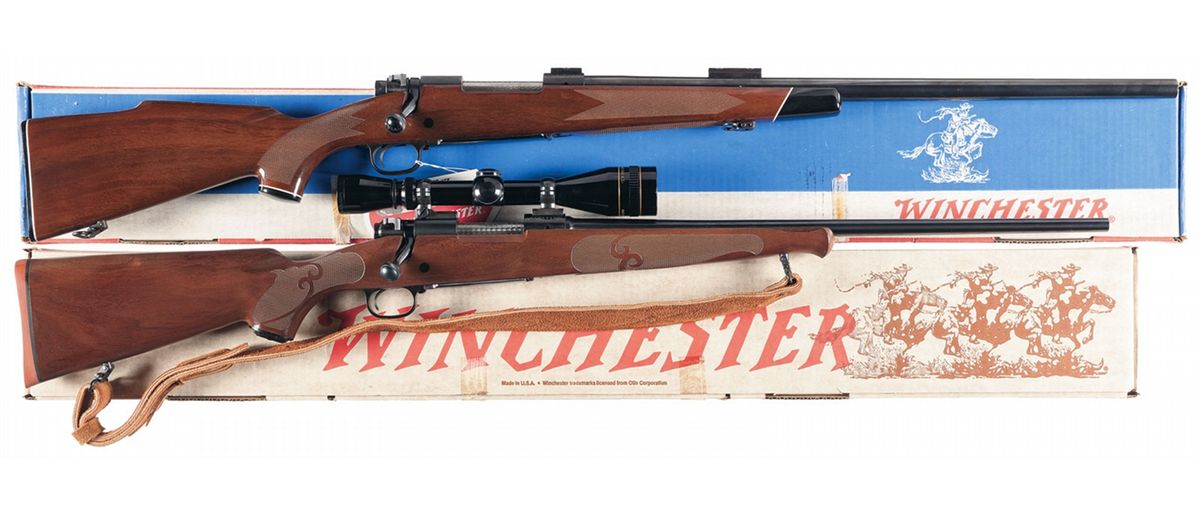 Two Boxed Winchester Model 70 XTR Bolt Action Rifles