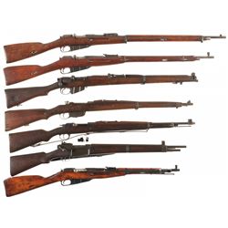 Seven Military Bolt Action Long Guns