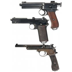 Three European Military Semi-Automatic Pistols
