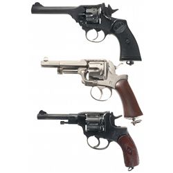 Three Double Action Revolvers