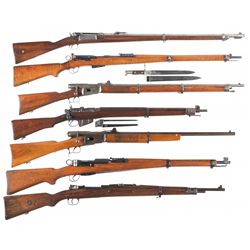 Seven Bolt Action Military Rifles