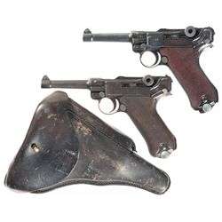Two Luger Semi-Automatic Pistols