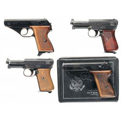 Four German Semi-Automatic Pistols