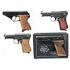 Image 1 : Four German Semi-Automatic Pistols