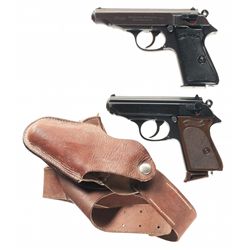 Two Walther PP-Series Semi-Automatic Pistols