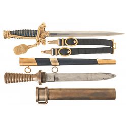 One Dagger and One Divers Knife