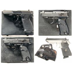 Four Walther/Interarms Semi-Automatic Pistols