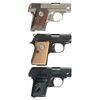 Image 2 : Three Colt Semi-Automatic Vest/Pocket Pistols