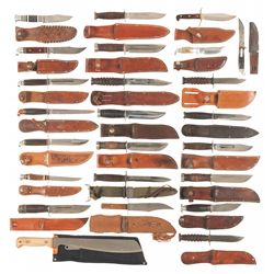 Large Grouping of World War II Era Knives