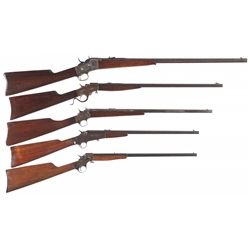 Five Single Shot Rifles