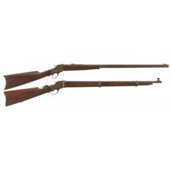 Collector's Lot of Two Winchester 1885 Single Shot Rifles