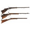 Image 1 : Three Antique Zimmer Schuetzen Rifles
