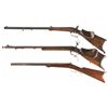Image 2 : Three Antique Zimmer Schuetzen Rifles