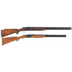 Two Lightly Engraved Over/Under Shotguns