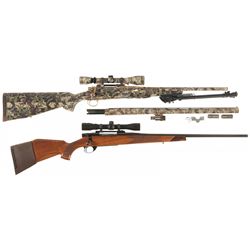 Two Scoped Bolt Action Rifles