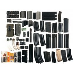 Assortment of Magazines and Clips