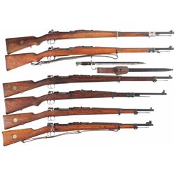 Six Bolt Action Military Rifles