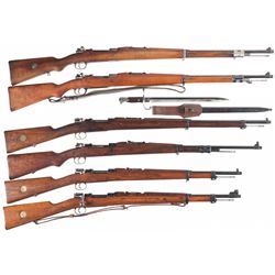 Six Bolt Action Military Rifles