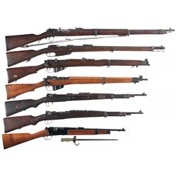 Seven Bolt Action Military Long Guns