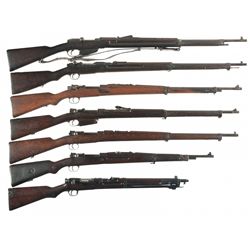 Seven Military Bolt Action Rifles