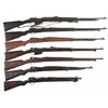 Image 1 : Seven Military Bolt Action Rifles
