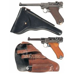 Two Luger Semi-Automatic Pistols