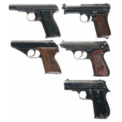 Five Semi-Automatic Pistols