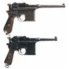 Image 2 : Two Mauser Broomhandle Semi-Automatic Pistols