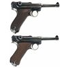 Image 2 : Two Luger Semi-Automatic Pistols
