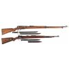 Image 1 : Two Military Bolt Action Rifles with Bayonets