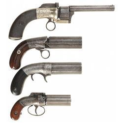 Four Percussion Revolvers