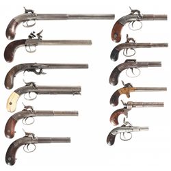 Twelve Single Shot Pistols