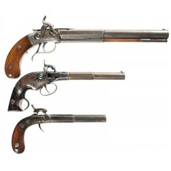 Three Percussion Pistols