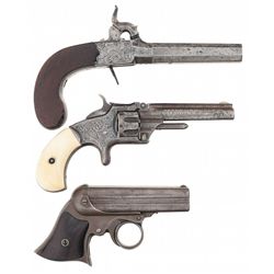 Three Antique Handguns