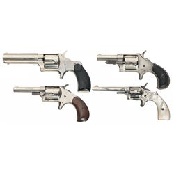 Collector's Lot of Four Spur Trigger Revolvers