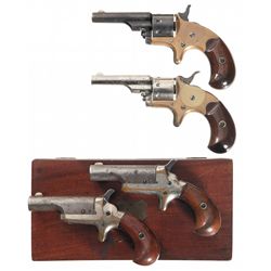 Four Antique Colt Handguns