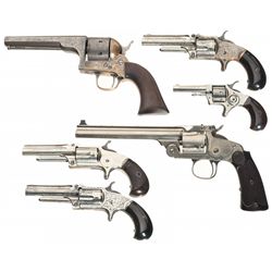 Collector's Lot of Six Antique Revolvers