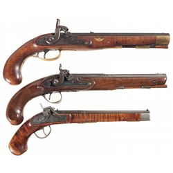 Three Percussion Pistols