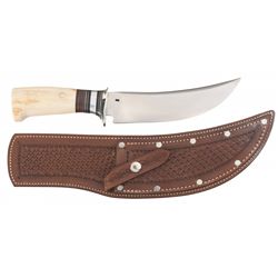 J. Behring Bowie Knife with Sheath