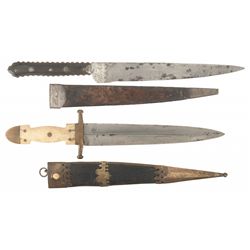 Two Knives with Sheaths