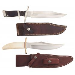 Two Bowie Knives with Sheaths