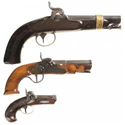 Three Percussion Pistols