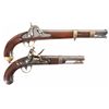 Image 1 : Two Single Shot Martial Pistols